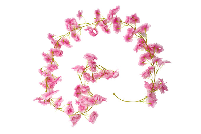 Kunstige Blomster Rank Japansk Kirsebær Pink
