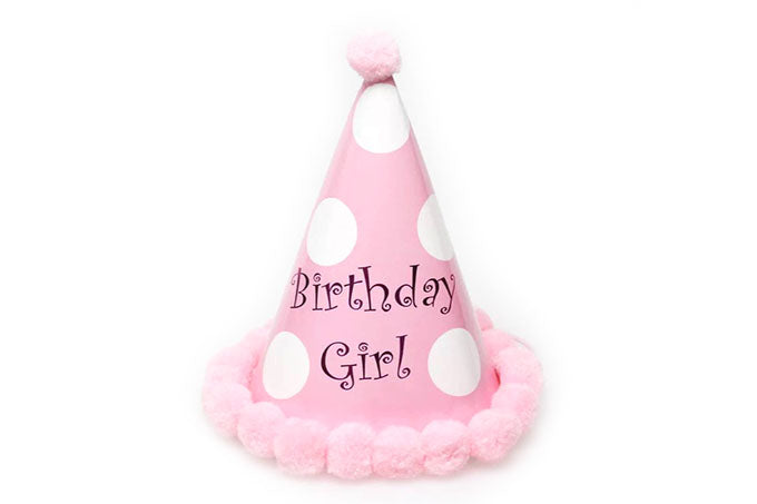Lyserød Birthday Girl Hat