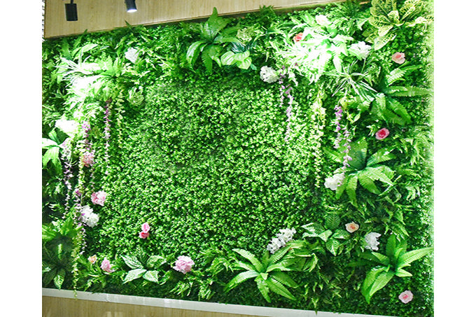 Kunstige Plantevæg Grøn