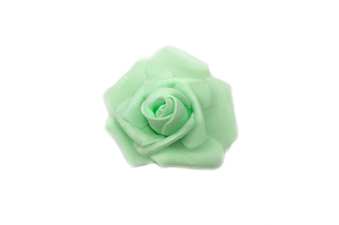 Kunstige Blomster 7cm Rose kroner Lysegrøn 20 stk.