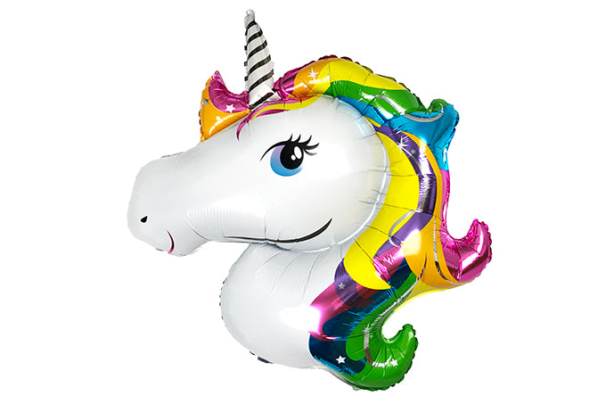 Unicorn / Enhjørning Alu Folie Ballon Multi Farver