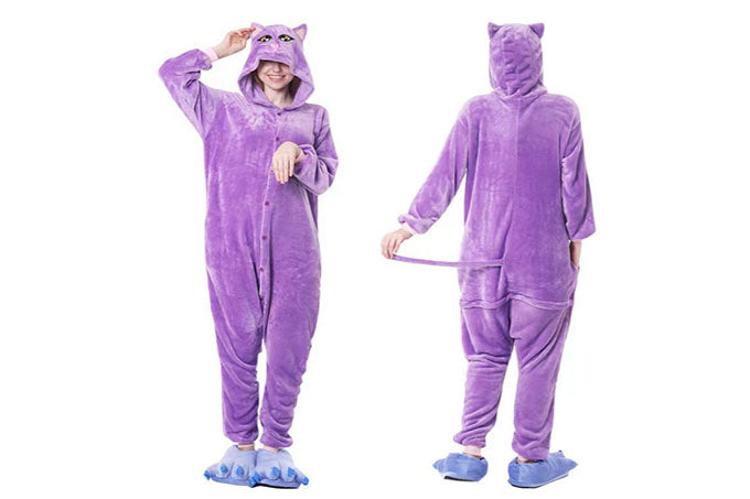 Kat Lilla Dragt & Pyjamas Voksen