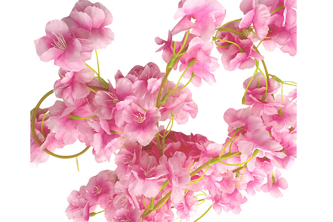 Kunstige Blomster Rank Japansk Kirsebær Pink