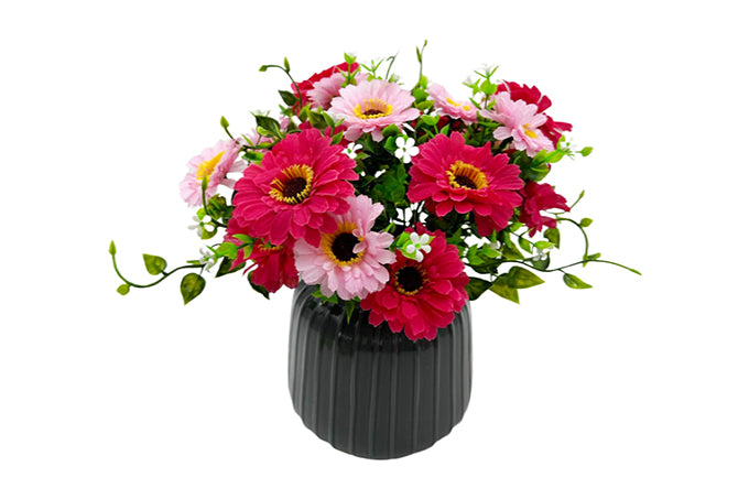 Kunstige Blomster Buket Krysantemum Pink/Lyserød