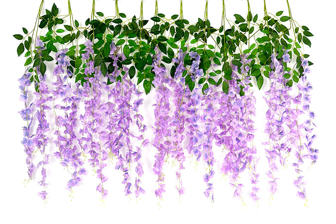 Kunstige Blåregn Wisteria Lilla 4 stk.-Pak