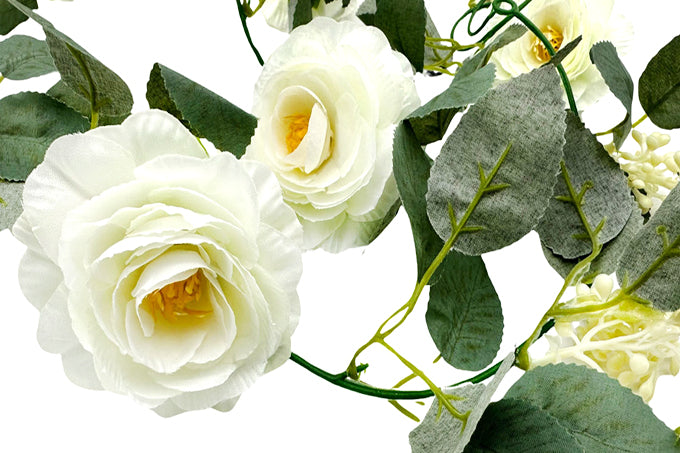 Kunstig Blomster Rank M/Kamelia Hvid