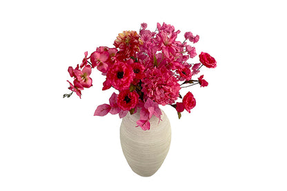 Stor Pink Blomster Buket