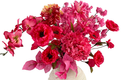 Stor Pink Blomster Buket