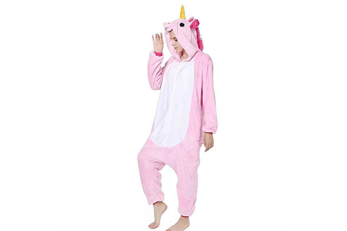 Unicorn / Enhjørning Pink Dragt (voksen & barn)