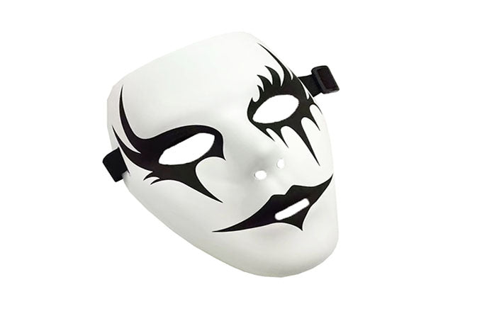 Maske Halloween Sort/Hvid