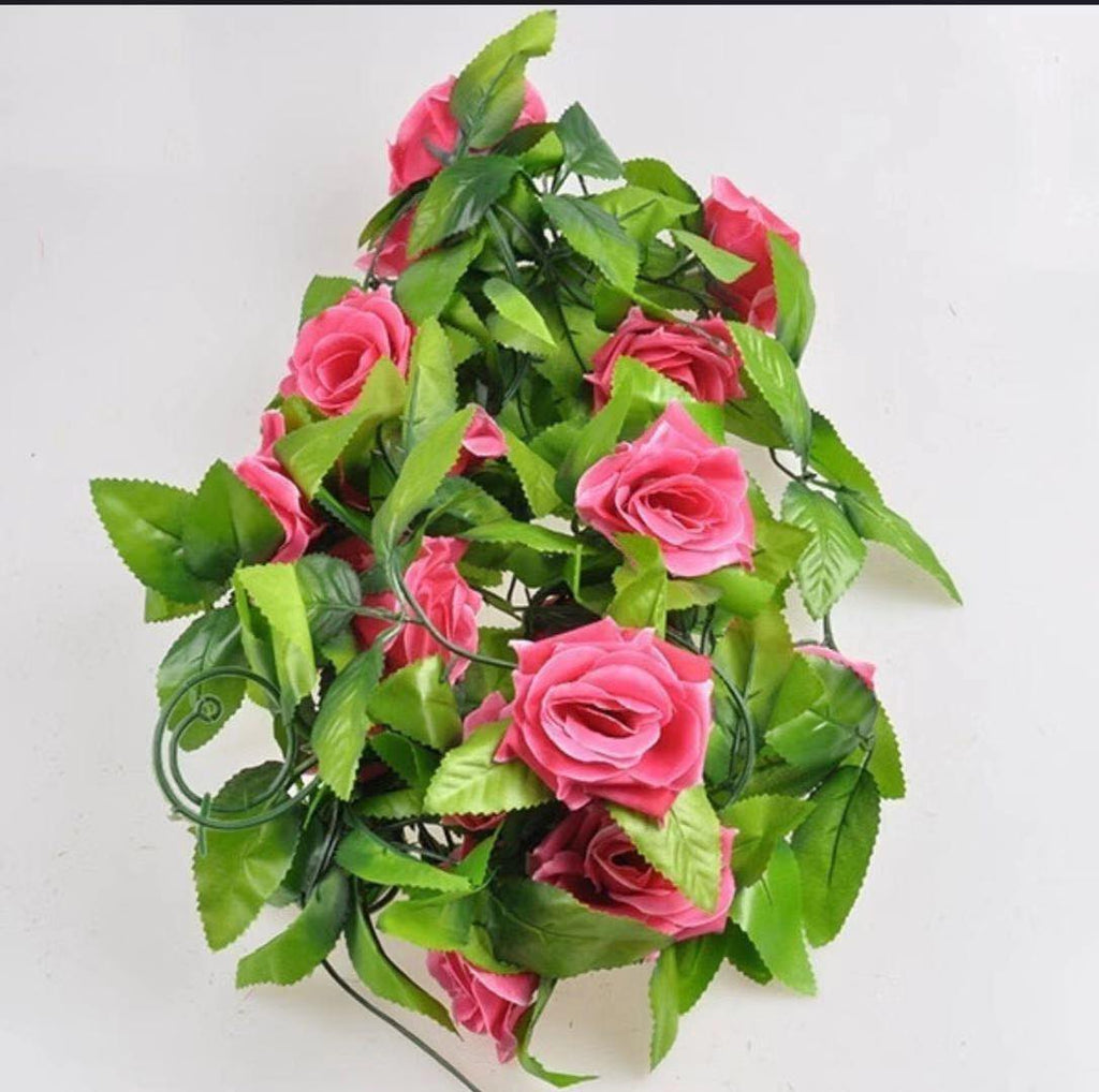 Kunstige Blomsterranke M/Rose