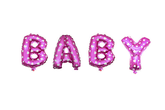 Baby Ballon Folie Pink