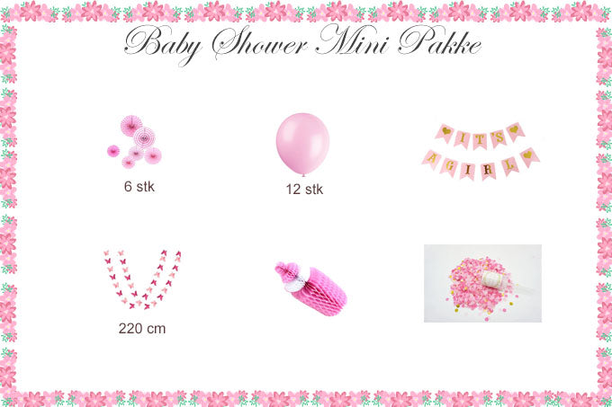 Copy of Luxus Pink Baby Shower Pakke