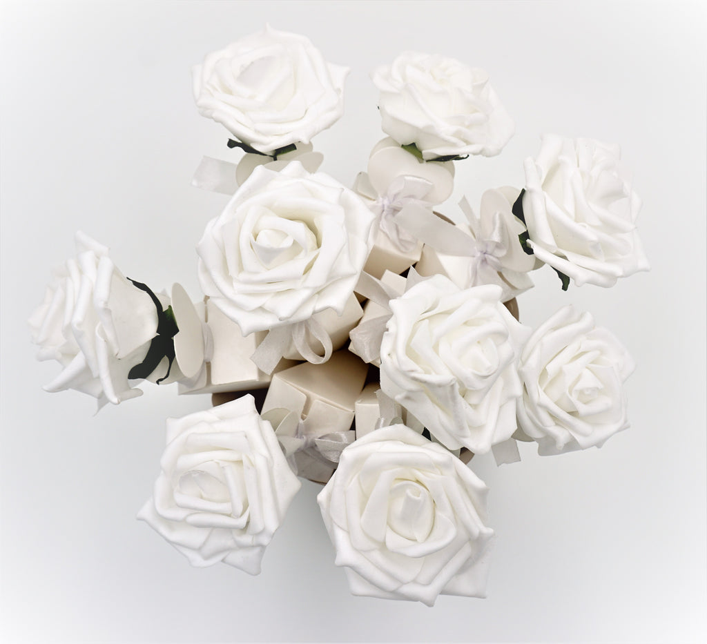 Gaveæsker med hvide roser