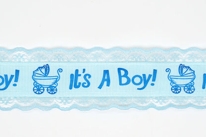 Blå it`s a boy Bånd