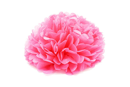 Silkepapir Blomster Dekoration Lyserød Pink 3stk.-Pak