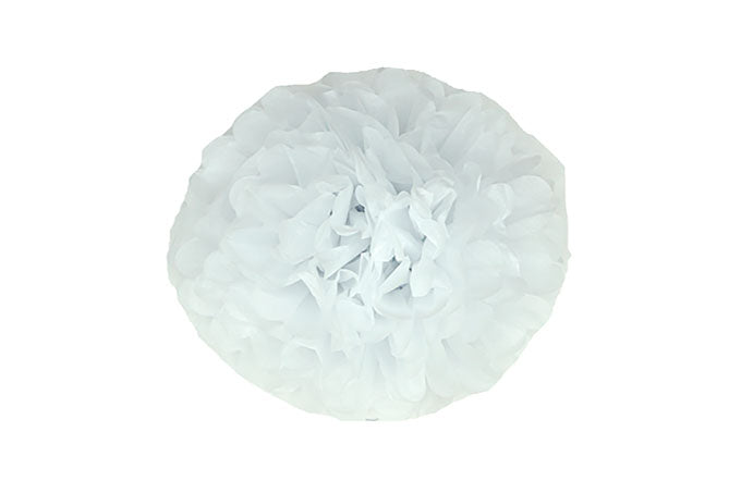 Papir Blomster Dekoration Blå 3stk.-Pak