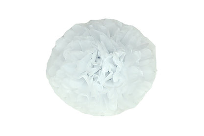 Papir Blomster Dekoration Blå 3stk.-Pak