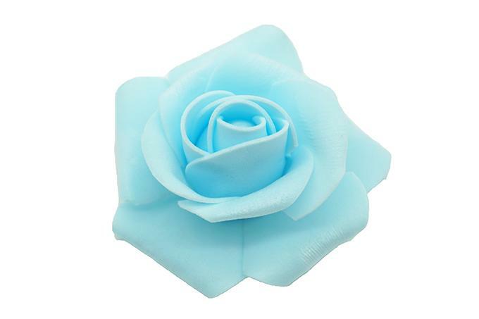 Kunstige Blomster Rose kroner 7 cm  Lyseblå 20stk.