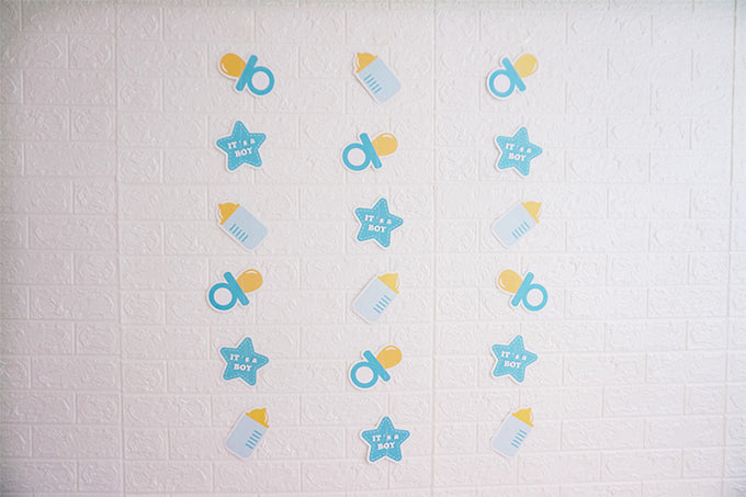 Blå Baby Shower vedhæng