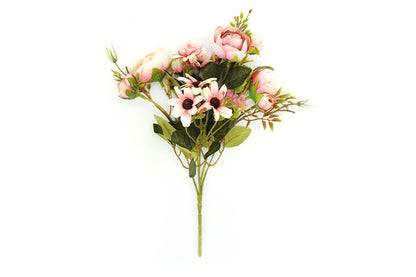 Kunstige Blomster Buket Lyserød