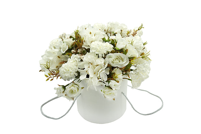 Kunstige Blomster Buket Hvid Bryllup