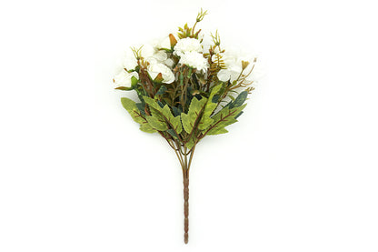 Kunstige Blomster Buket Hvid Bryllup