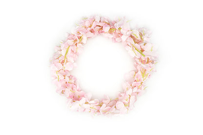 Kunstige Blomster Rank Hydrangena Lyserød