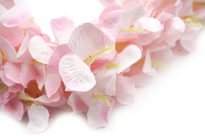 Kunstige Blomster Rank Hydrangena Lyserød