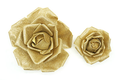 Kunstige Stor Guld Rose Bryllup Dekoration