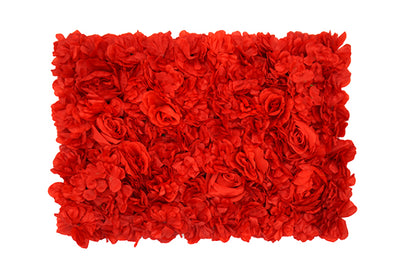 Kunstige Blomstervæg Rød M/Rose