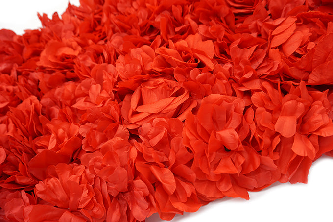 Kunstige Blomstervæg Rød M/Rose
