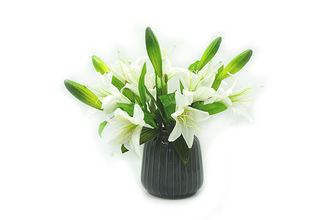 Kunstig Blomster Lilje Hvid