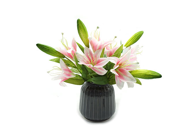 Kunstig Blomster Lilje Lyserød