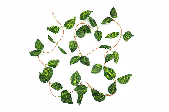 Kunstig Blad Gurilande Rank Dieffenbachia Picta Gørn/Gul