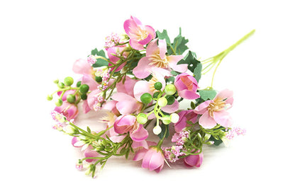 Kunstige Kirsebær blomster buket Pink