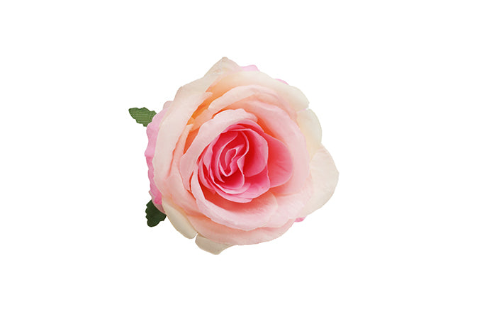Kunstige Blomster Rose Hoved Pink Lyserød 10stk.-Pak