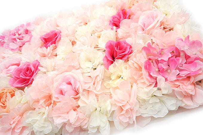 Kunstige Blomstervæg Lyserød M/Rose