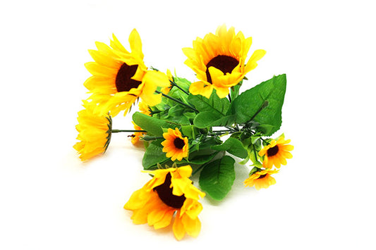 Kunstig Blomster Buket Solsikke