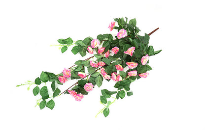 Kunstig Blomster Rose Hænge Lyserød