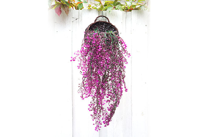 Kunstige Admiralitet Willow Plante Hænge Pink