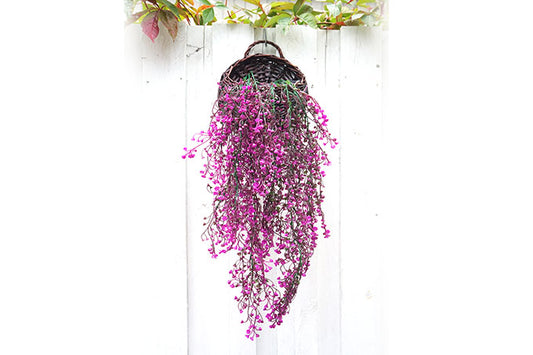 Kunstige Admiralitet Willow Plante Hænge Pink