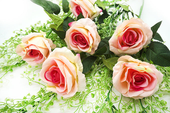 Kunstig Blomster Rose Lyserød/Pink