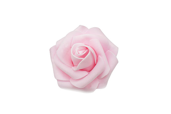 Kunstige Blomster 7cm Rose kroner Lyserød 20 stk.