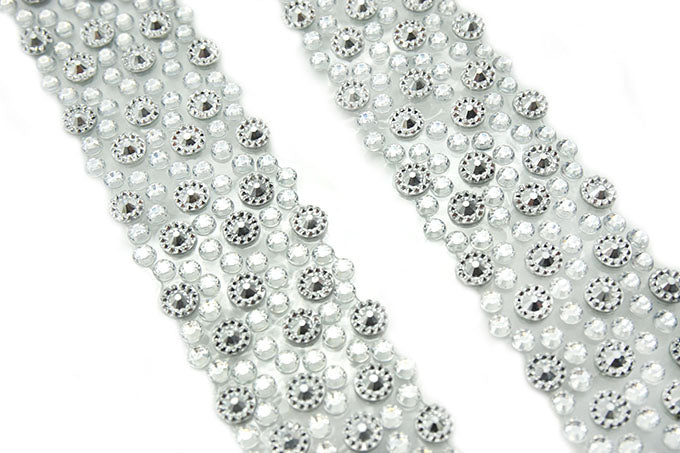 Diamant Klistermærker Sølv
