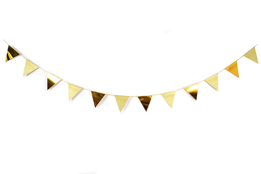 Vimpel Flagguirlande Guld