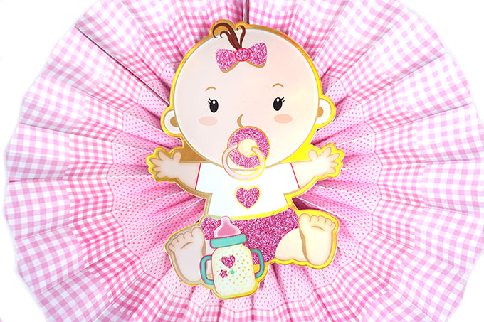 Baby Shower Ophænger 6-Pak Lyserød