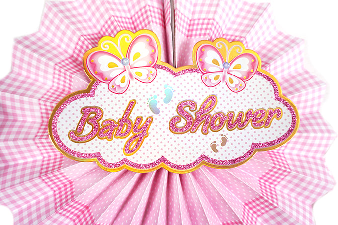 Baby Shower Ophænger 6-Pak Lyserød