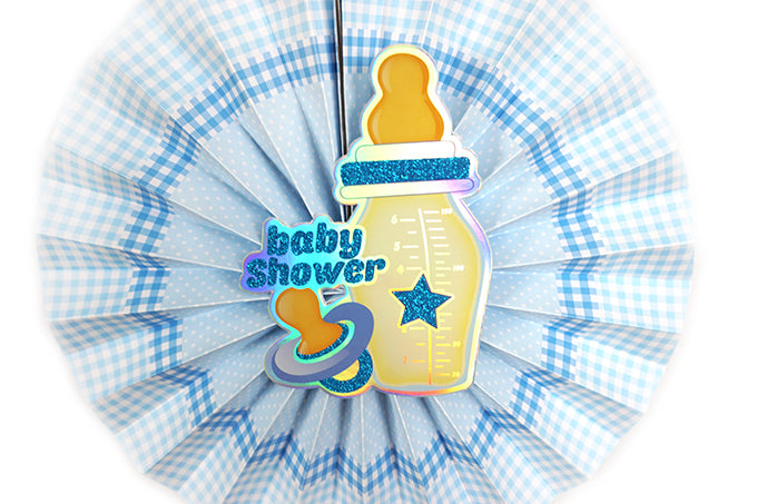 Baby Shower Ophænger 6-Pak Blå