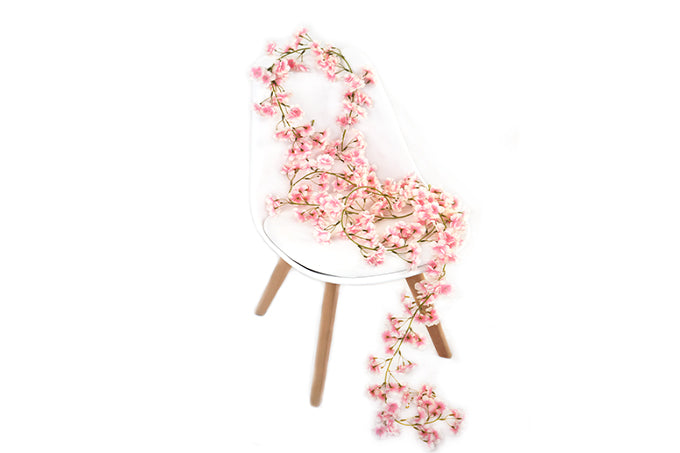Kunstige Blomster Rank Japansk Kirsebær Lyserød